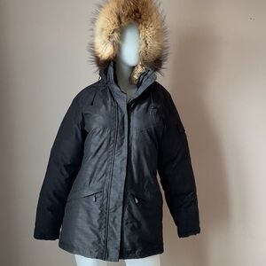 Quartz Down Parka with Fur Trimmed Hood